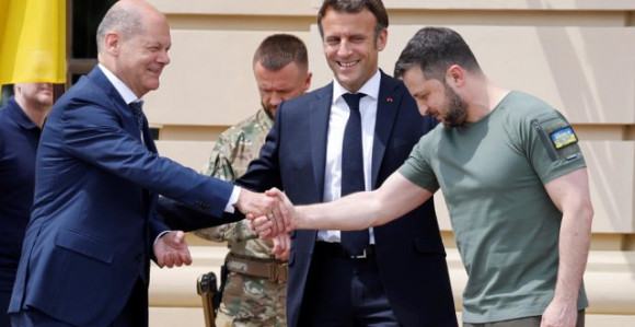 Evropski lideri stigli vozom kod Zelenskog