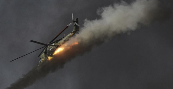 Ukrajina objavila snimak: Oboren ruski Mi-35M