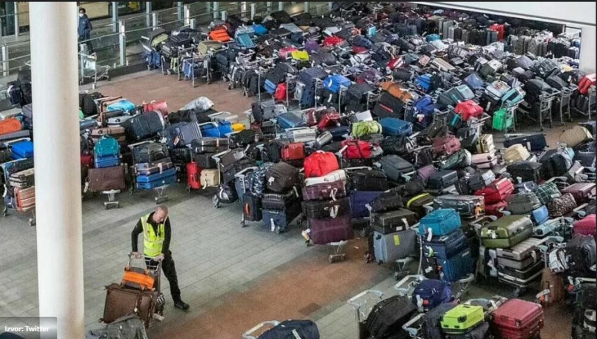 Otkazani letovi, haos sa prtljagom na aerodromu