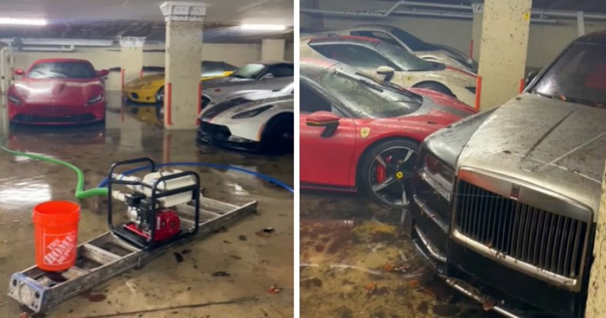 Uragan potopio skupocjene automobile