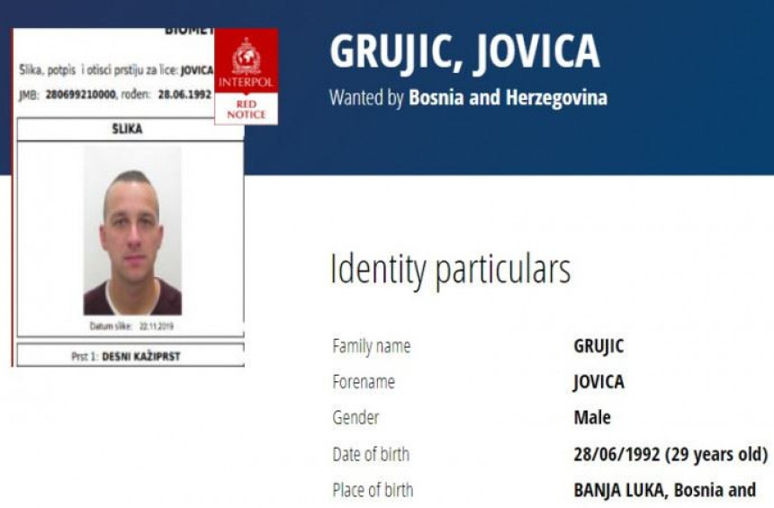 Предао се Јовица Грујић - осумњичени у акцији "Сториџ"