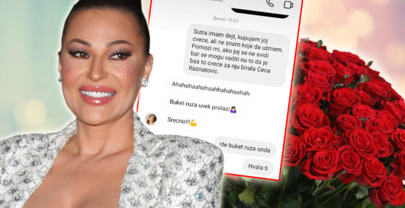 Ceca savetuje nepoznatog muškarca da kupi ruže za prvi dejt!