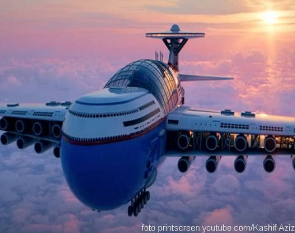 Leteći avion hotel koji “nikada neće” sleteti na Zemlju
