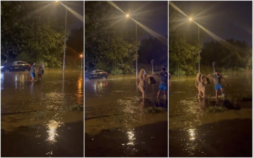 Jelenu Karelušu izvlačili iz poplave: Džipom uletela preduboko u vodu!