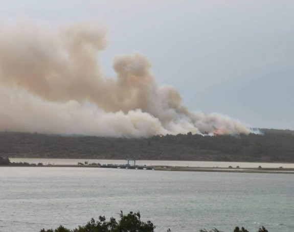 Велики шумски пожар у Истри - затворени путеви због дима