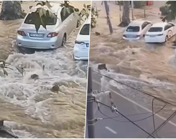 Хаос у Београду: Поплављене улице и аутомобили