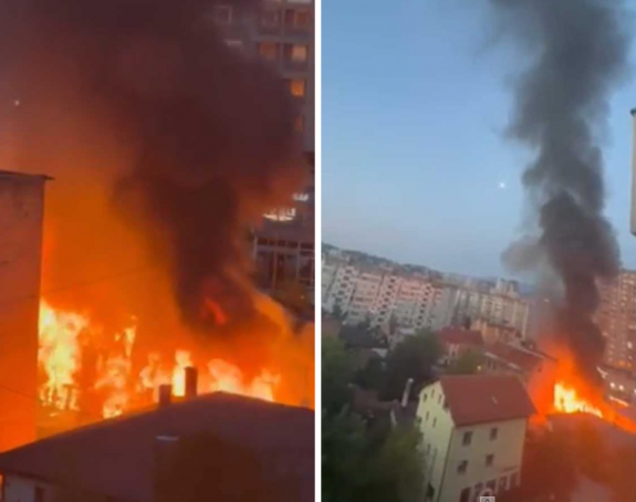 Током ноћи букнуо пожар у Сарајеву, уништени објекти