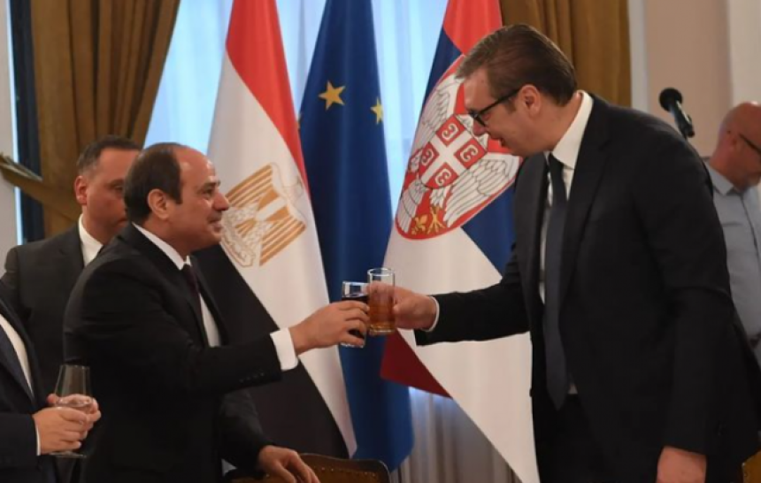 Vučić sa El Sisijem: Nazdravili smo za prijateljstvo