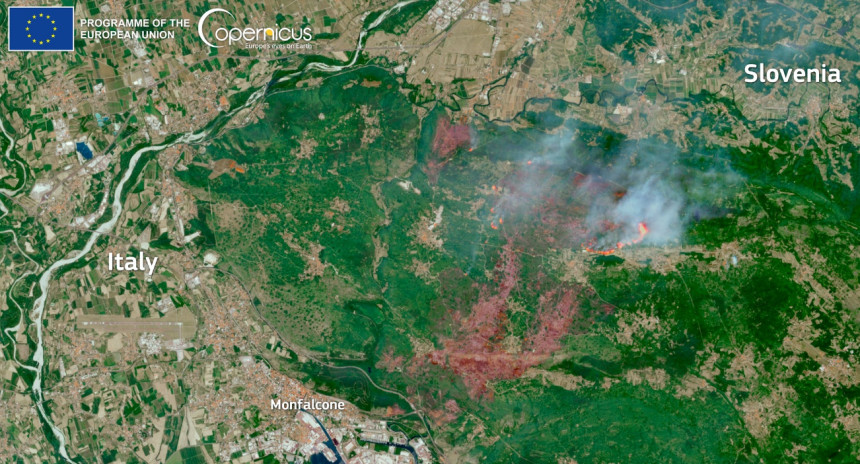 Стање на Красу критично, пожар се види из свемира