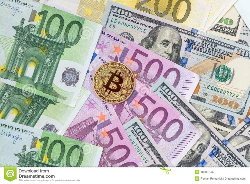 Dolar danas pao, evro stabilan, bitkoin ojačao