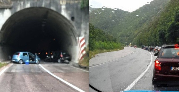 Sudar tri vozila u tunelu "Ljučevo", ima povrijeđenih