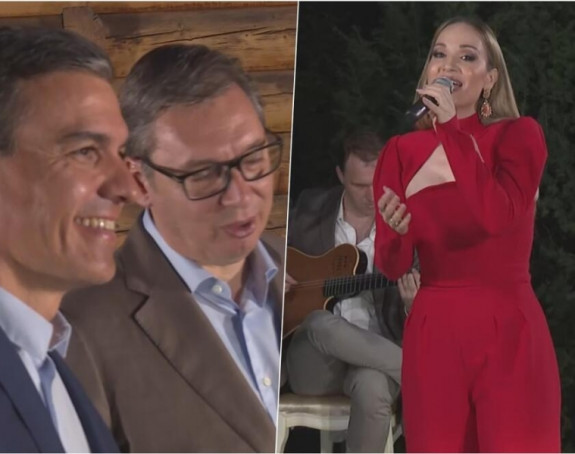 Vučić ugostio Sančeza: Pjevala Jelena Tomašević