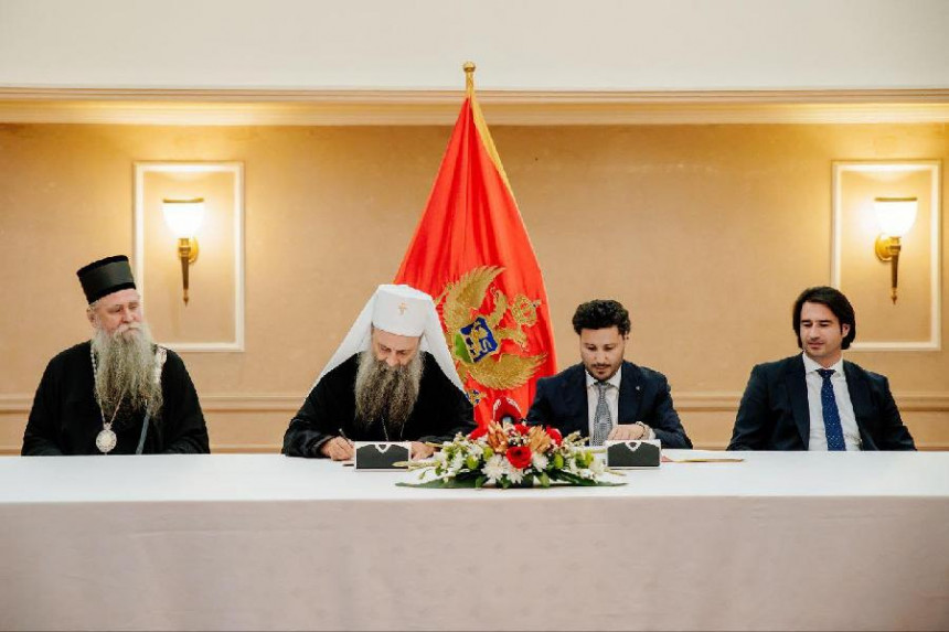 Потписан Темељни уговор између Владе ЦГ и СПЦ