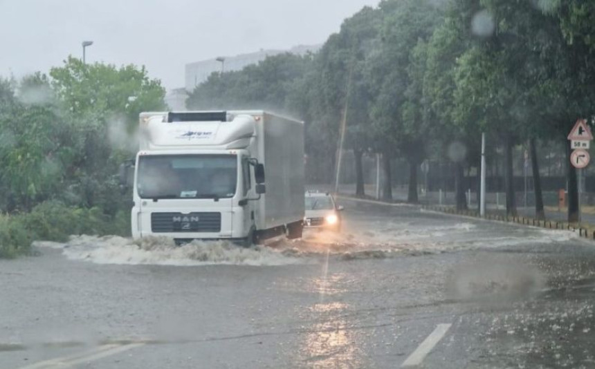 Снажно невријеме у Далмацији, Сплит под водом