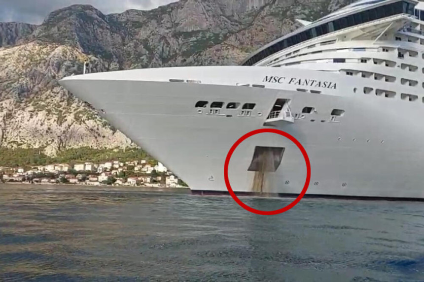 Kruzer u Boku kotorsku ispušta prljavu vodu?!