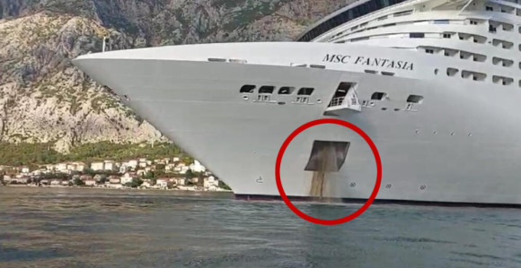 Kruzer u Boku kotorsku ispušta prljavu vodu?!