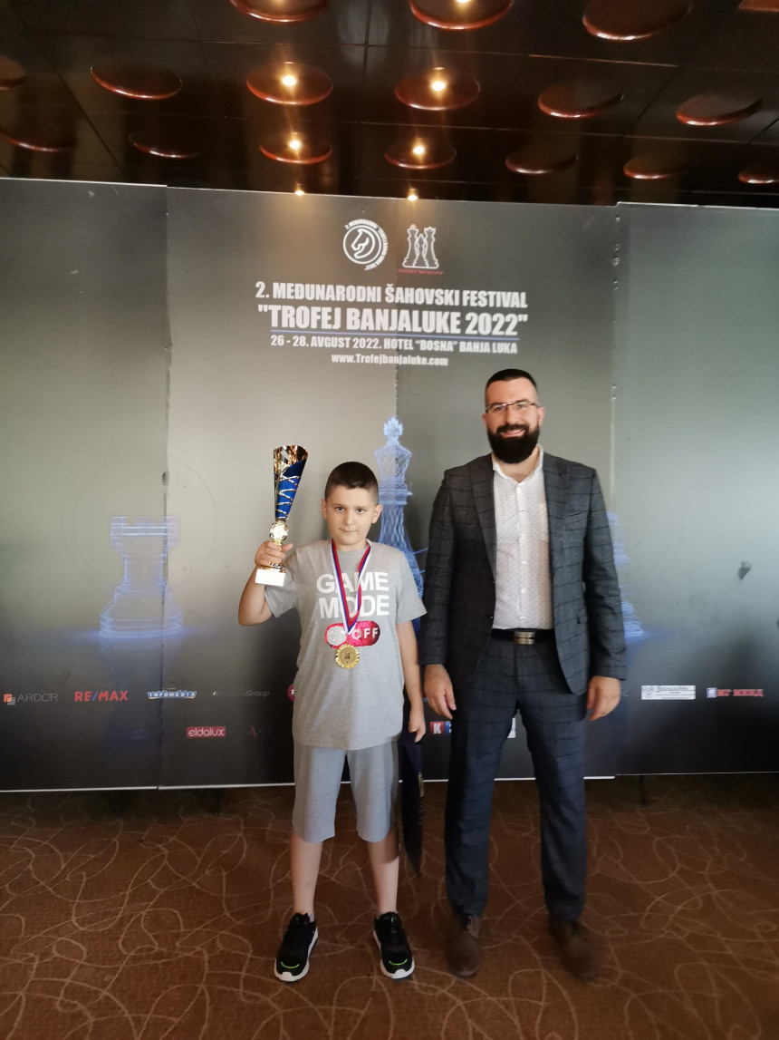 Đorđe Lukić osvojio „Trofej Banjaluke 2022“ u šahu