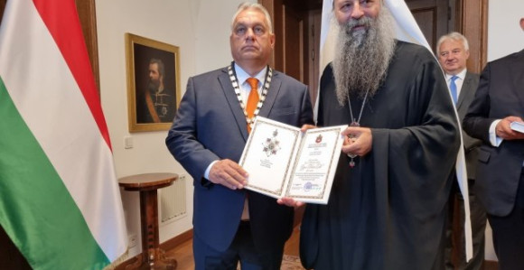Патријарх српски одликовао Орбана орденом Св. Саве