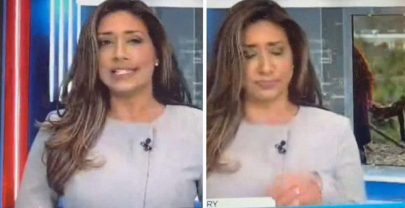 Voditeljki uletela muva u usta u uključenju uživo pa ju je progutala! (VIDEO)