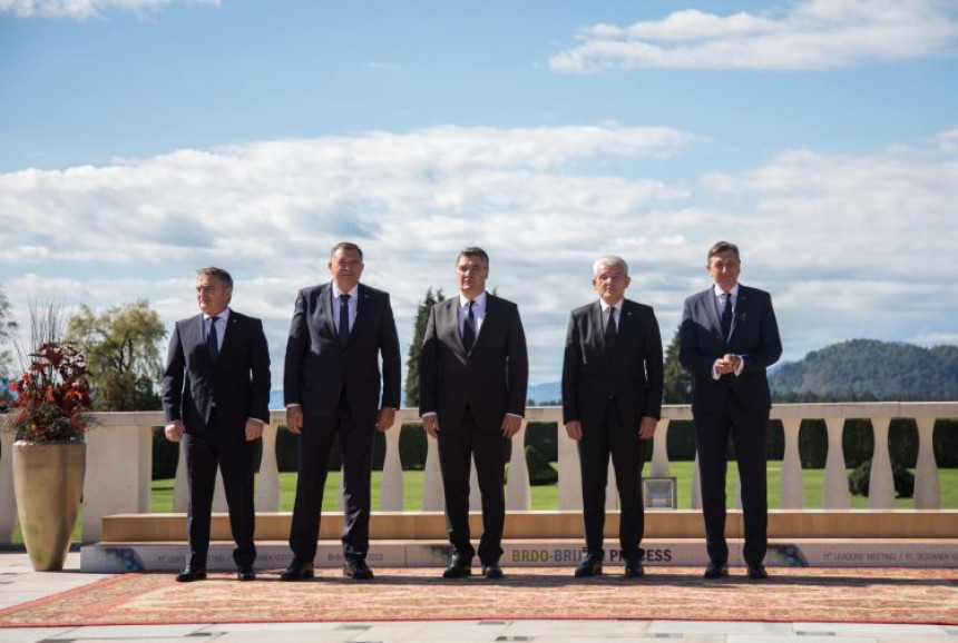 Džaferović, Komšić i Dodik na samitu Brdo-Brijuni