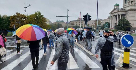 BG: Incident na Evroprajde kod crkve Svetog Marka