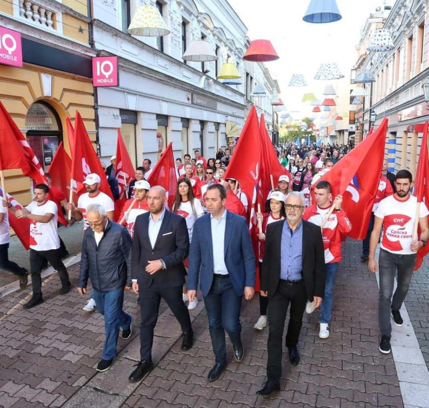 Selak i Đurić na Trgu Krajine: SPS je pobjednička priča