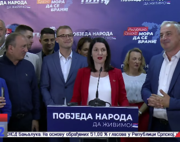 Јелена Тривић прогласила побједу за предсједника Републике Српске