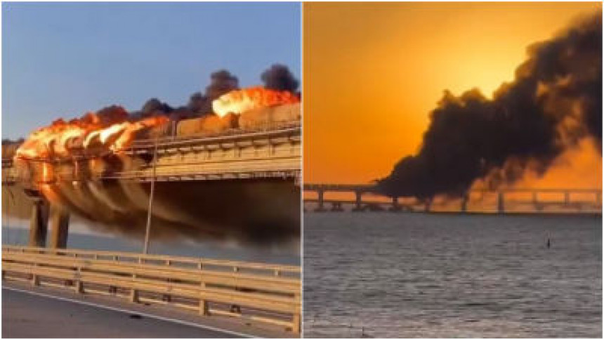 Три особе погинуле у експлозији на Кримском мосту
