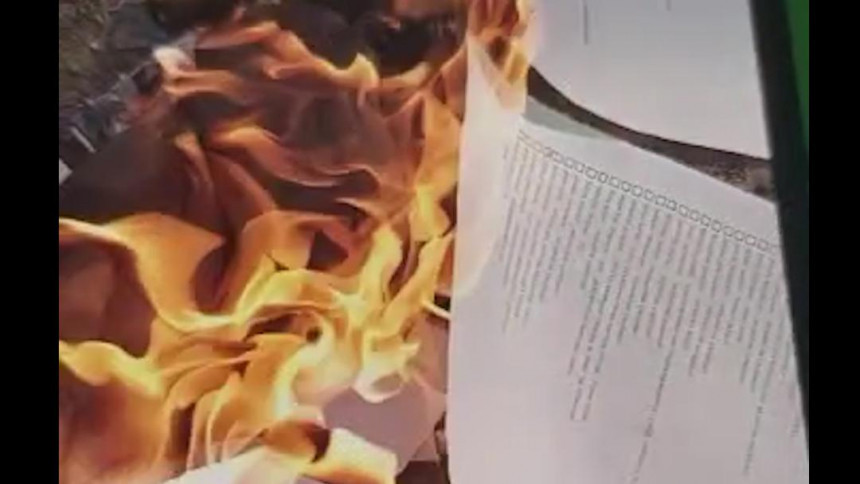 Istraga policije protiv NN lica koji su spaljivali listiće