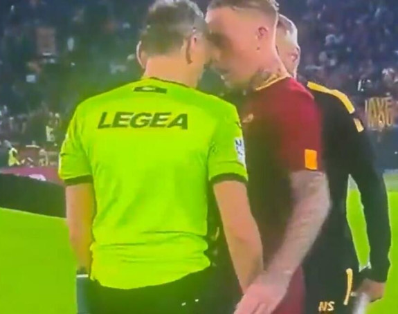 Fudbaler Rome se fizički obračunao sa sudijom (VIDEO)