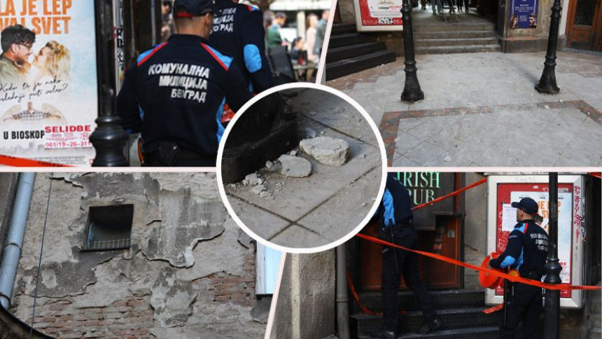 Fasada pala na bebu u centru Beograda, kolica joj spasila život