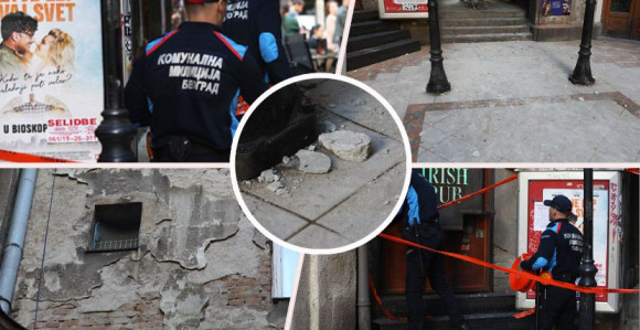 Fasada pala na bebu u centru Beograda, kolica joj spasila život