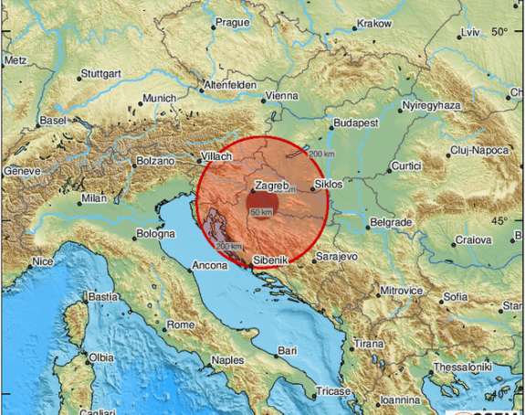 Jači zemljotres jutros pogodio Zagreb