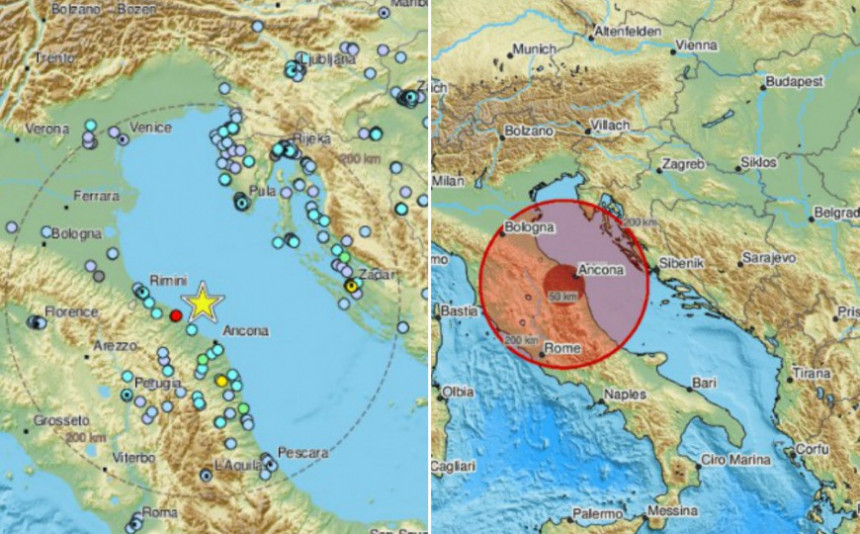 Снажан земљотрес погодио Италију и у БиХ се осјетио