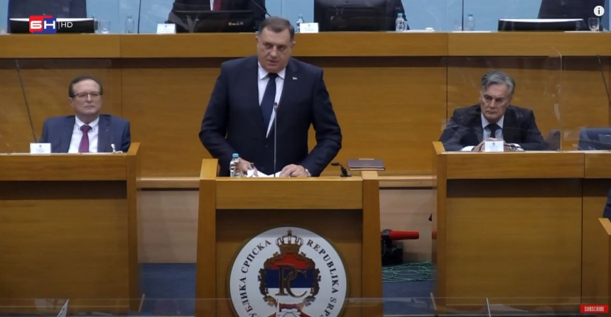 Dodikova tirada prijetnji u govoru u Skupštini Srpske
