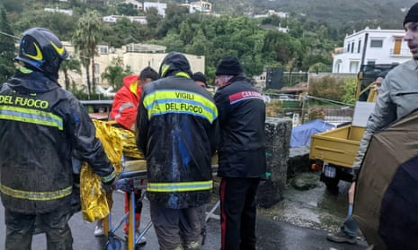 MIP Italije: Bez ljudskih žrtava u klizištu na Iskiji