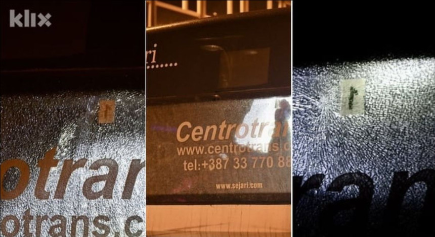 Sarajevo: Pucano na autobus, postoje rupe od metaka