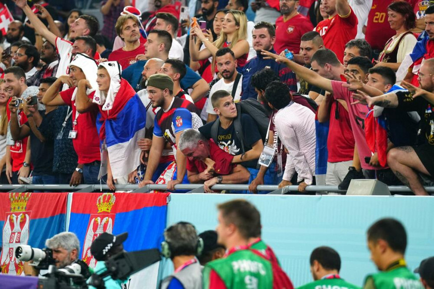 Sukob srpskih i albanskih navijača u Kataru (VIDEO)