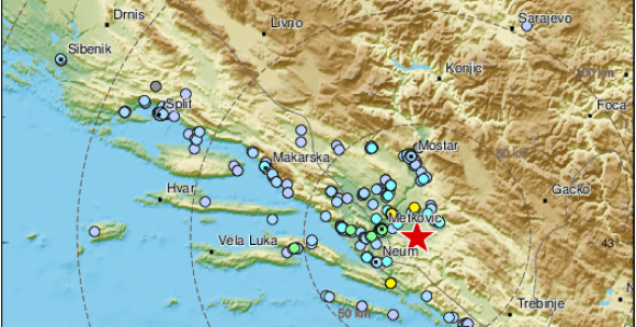 Jak zemljotres u Hercegovini, osjetio se u više gradova