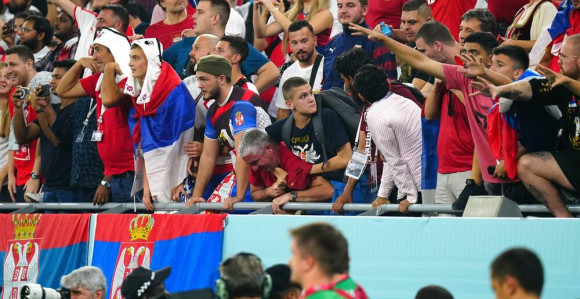 Sukob srpskih i albanskih navijača u Kataru (VIDEO)