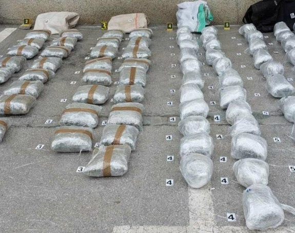 Zaplijenjeno 85 kg marihuane, jedno lice uhapšeno