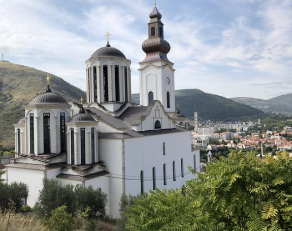 Девастирана Саборна црква у Мостару
