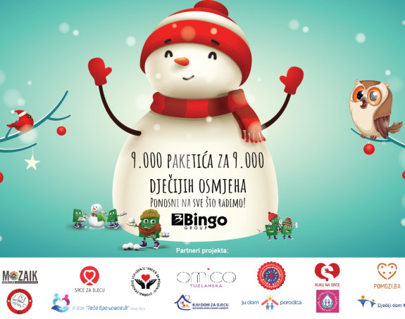 Bingo Group: 9.000 paketića, za 9.000 dječjih osmjeha