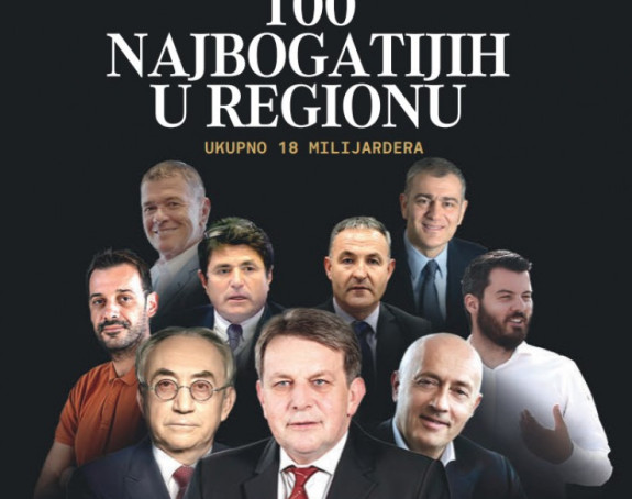 100 najbogatijih ljudi u regionu ima 69 milijardi evra