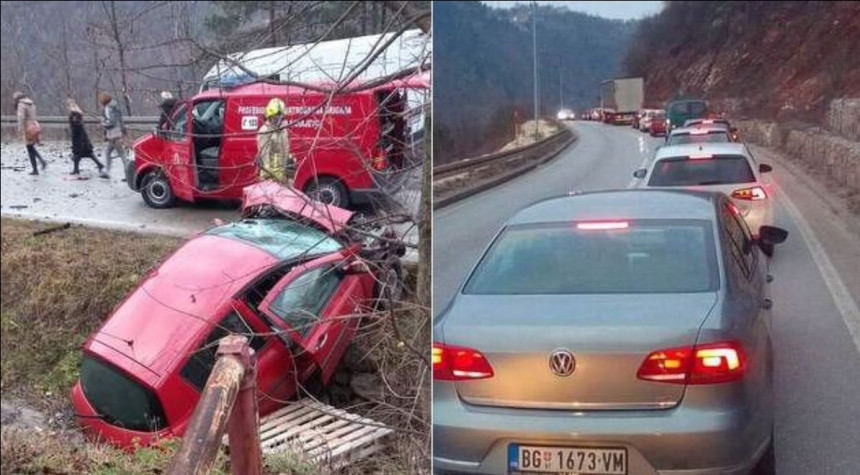 Саобраћај на путу Сарајево - Пале обустављен