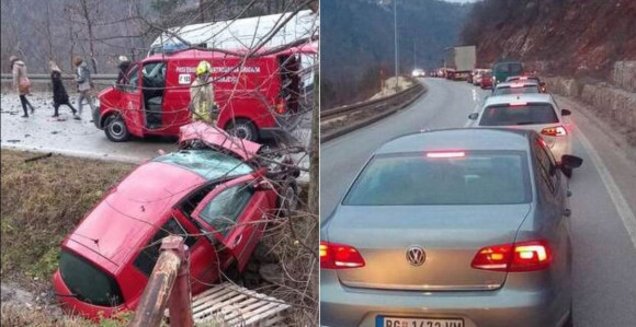 Saobraćaj na putu Sarajevo - Pale obustavljen