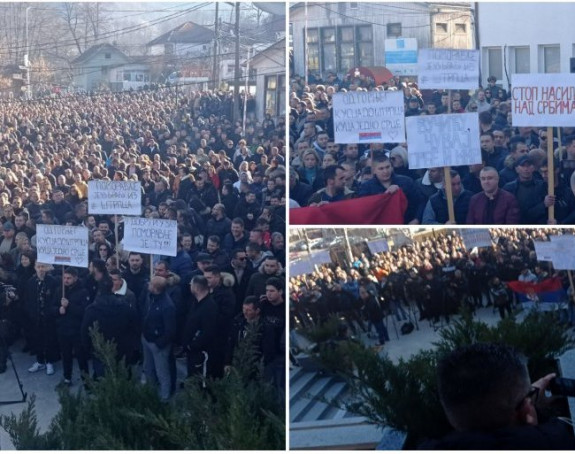 Protest u Štrpcu: Kurti, djecu ti nećemo oprostiti