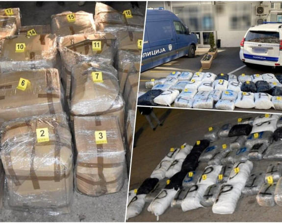 Zaplijenjeno više od 300 kilograma marihuane