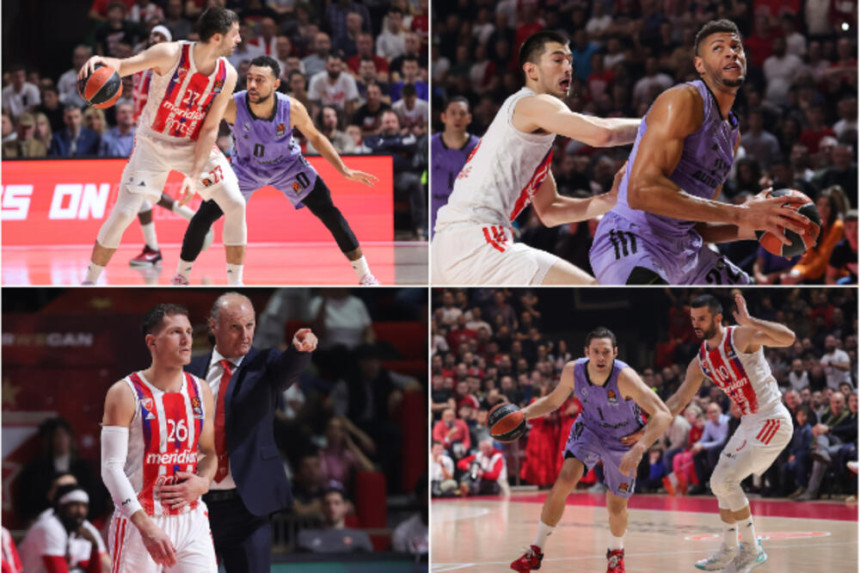 Košarkaši Zvezde poraženi od Reala u Beogradu