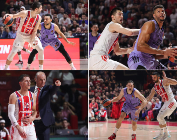 Košarkaši Zvezde poraženi od Reala u Beogradu